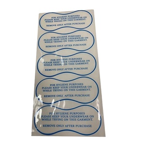 FX Wholesale Hygienic <b>Underwear</b> Stickers Custom Transparent Label Sticker High Quality clear Sticker Sheet - Product Image 2