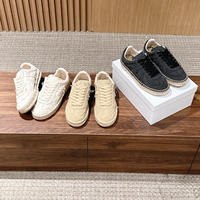 Espadrilles plates décontractées multicolores pour femme, style designer, en toile brute avec semelle extérieure en caoutchouc, de haute qualité, à lacets, pour la marche