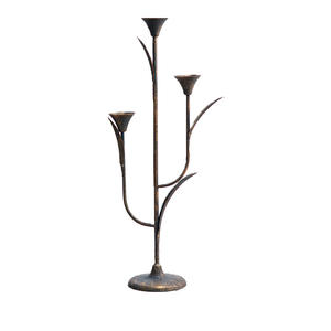 Ensemble de porte-bougies en métal, version haute et courte, pour la décoration de la maison, design durable en fer forgé - Product Image 5