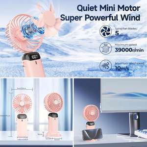 Nouveautés : Mini ventilateur portable rechargeable, ventilateur à main avec logo personnalisé, petit ventilateur à main rechargeable par USB, vente en gros - Product Image 3