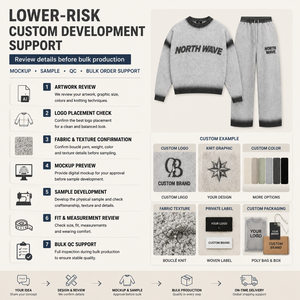 Herren Bouclé-Strickpullover Streetwear Rundhals-Pullover Oversized Box Fit Intarsia-Logo Flauschiger Strickpullover Maßgefertigte Herren-Strickware - Product Image 6