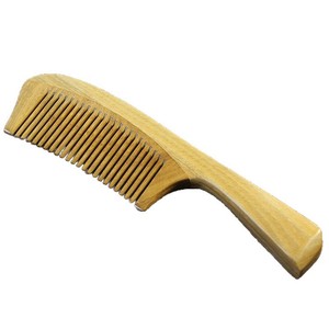 Peine de madera de sándalo verde de 20 cm+, peine de masaje de madera grande y grueso para el cuidado del cabello, para la población en general - Product Image 5