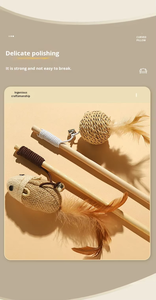 Mainan Tikus Bulu untuk Kucing, Mainan Hewan Peliharaan Baru, Mainan Penggoda Kucing - Product Image 2