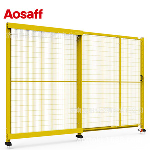 รั้วนิรภัยอุตสาหกรรม Aosaff ตาข่ายสแตนเลส 100x20 สีเหลือง ตาข่ายกั้นพื้นที่สำหรับโรงงาน - Product Image 1