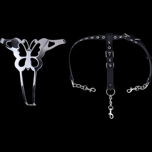 Cinturón de Castidad Metálico Femenino con Diseño de Mariposa Mejorado, Dispositivo de Bondage Elegante de Acero Inoxidable, Bragas de Castidad Metálicas para Mujer - Product Image 4