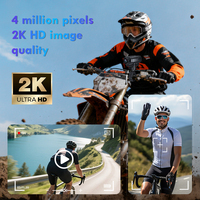 Caméra de casque de moto L7 2K HD, grand angle 130 degrés, enregistreur de cyclisme étanche