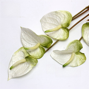 ของตกแต่งโต๊ะพิมพ์ลาย3D หรูหรา<span class=keywords><strong>ม</strong></span>ากต้นหน้าวัวดอกไ<span class=keywords><strong>ม</strong></span>้ประดิษฐ์สัมผัสจริงดอกบัวกวน<span class=keywords><strong>อิ</strong></span><span class=keywords><strong>ม</strong></span>สาขาเดียวสีเขียว - Product Image 5