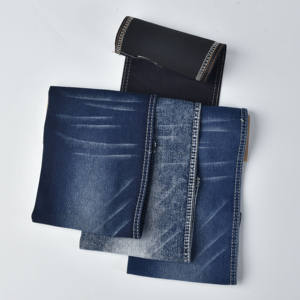 Tela de Mezclilla Elástica de Algodón con Tejido Satinado Azul Oscuro de <span class=keywords><strong>7.7</strong></span> oz, Productos al por Mayor - Product Image 3