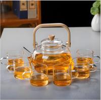 Nouvelle poignée théière ménage vapeur service à thé Pot lumière luxe théière Style chinois haute borosilicate verre théière