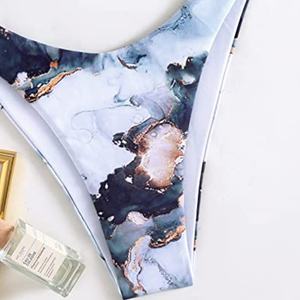 ชุดว่ายน้ำผู้หญิงไซส์พลัสแบบ 2 ชิ้น ทำมือ ระบายอากาศได้ดี บิกินี่หรูหรา ดีไซน์เว้า โชว์สัดส่วน ลดราคา - Product Image 5