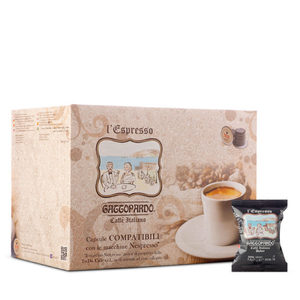 Cápsulas de Café Gattopardo Dakar, 100 Unidades, Compatibles con Cafeteras NESPRESSO de una Sola Taza, Precio por Cápsula 0.11 - Product Image 1