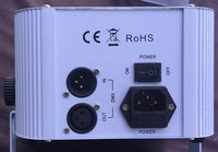Par de luces LED de aumento, 6x18W, RGBWA, UV, 6 en 1, alimentada por batería, inalámbrico, DMX, IR, Control remoto