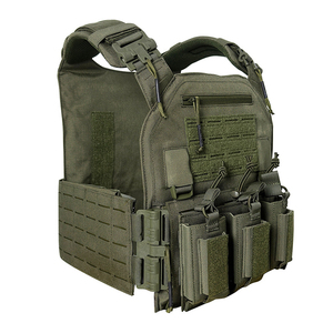 Gilet de transport de plaques en polyester léger avec système de dégagement rapide et MOLLE pour l'entraînement en plein air et la protection personnelle - Product Image 1