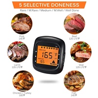 Termometer Daging Digital Nirkabel Private Label OEM/ODM dengan 6 Probe Magnet, Layar LED, dan Tahan Air IP65 dari Baja Tahan Karat