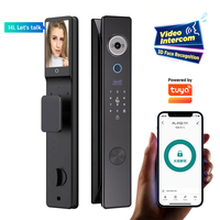 Serrure de porte intelligente doublement étanche IP66 avec reconnaissance faciale 3D et interphone vidéo actif pour portail extérieur