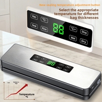 Machine de mise sous vide commerciale en acier inoxydable pour la conservation des aliments, machine de scellage et d'emballage avec modes sec et humide
