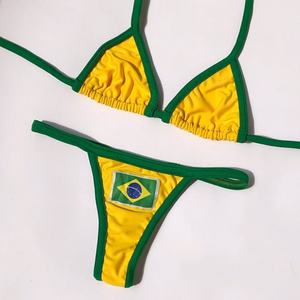 Traje de Baño Personalizado de Lujo para Mujer, Bikini Brasileño Estampado de Dos Piezas, Conjunto de Bikini para Playa - Product Image 4