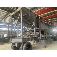 Cylindre rotatif transportable pour cartage de lavage d'or, tamis à débris avec pompe centrifuge à huile, grande capacité, appareil zéro pollution