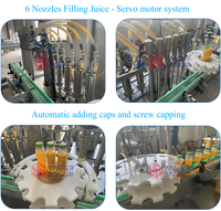 Machine de capsulage remplissante de boisson d'énergie de bouteille de tir automatique de 60ml ligne de machine d'embouteillage de boisson de jus de 300ml 500ml