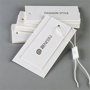Custom eco-friendly hangtags, printed with your logo, available on paper or kraft paper, suitable for clothing bags and footwear - Product Image 1