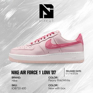 Nike Wmns Air Force 1 Low 'Valentine's Day Pearl Pink' 2026 Baskets décontractées à lacets en cuir véritable à bout rond - Product Image 6