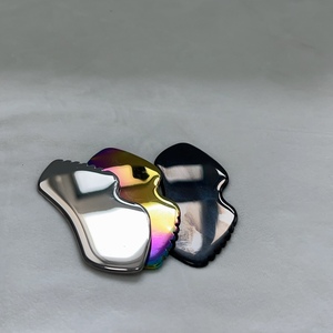 Outil de lifting anti-âge pour le <span class=keywords><strong>visage</strong></span>, plaque de grattage Guasha moderne, fitness facial DIY, contouring haute performance, acier inoxydable 304 - Product Image 3