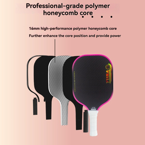 <span class=keywords><strong>Raquette</strong></span> de pickleball professionnelle de compétition 16 mm, 3K texturée, durable, noyau en nid d'abeille en fibre de carbone - Product Image 4
