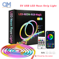 Bande lumineuse LED intelligente flexible néon Pixel WS2811, étanche, télécommandée, pour décoration extérieure et aménagement paysager