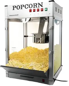 Máquina comercial de aperitivos de alta calidad, máquina de palomitas de maíz con calentamiento