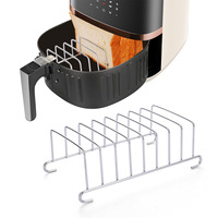 Grille à pain pour friteuse à air de type sur pied en acier inoxydable de qualité alimentaire, quatre étages, moderne et simple, non pliable, pour la maison