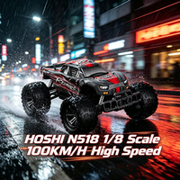 Voiture RC HOSHI N518 à l'échelle 1/8 avec moteur brushless haute vitesse 4x4 100 km/h, voiture de cascade RC de qualité hobby RTR
