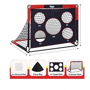 Portería <span class=keywords><strong>de</strong></span> Fútbol Plegable <span class=keywords><strong>de</strong></span> 4x3 Pies con Logotipo Personalizado, Equipo <span class=keywords><strong>de</strong></span> Entrenamiento Portátil <span class=keywords><strong>para</strong></span> Niños, Funcionalidad 2 en 1 <span class=keywords><strong>para</strong></span> Jugar en el Patio Trasero - Product Image 2