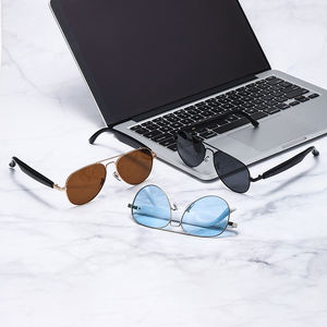 C05 Built-in Ai Translation Glasses Lentes Inteligentes Vintage <b>Aviation</b> <b>Sunglasses</b> <b>Men</b> Smart Glasses - Product Image 2