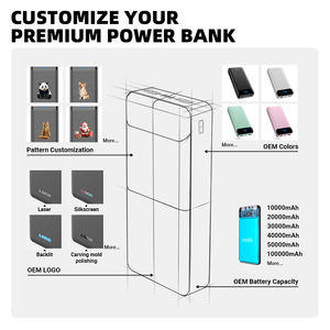 היטו נייד 22.5w צריכת חשמל מהירה בנקים 20000mah powerbank <span class=keywords><strong>10000mah</strong></span> כפול USB מטען נייד מטען - Product Image 2