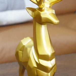 Phong cách Bắc Âu hiện đại Origami nai sừng tấm Hươu đồ trang trí cho phòng khách quà tặng trang trí nhà - Product Image 5