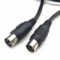 Câble de connexion automobile professionnel DIN 5P câble d'extension Audio MIDI double mâle 5 broches câbles de connecteur de commutateur de maison intelligente