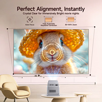 Pour X7 Nouveau 2026 Android 14 Projecteur 1080P 800 ANSI WiFi 6 BT5.4 Mise au point automatique Correction trapézoïdale automatique Écran anti-obstacles