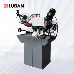 LUBANSAW BS-460G 휴대용 밴드 톱 45 도 가위 금속 절단 밴드 톱질 기계