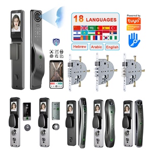 Yiteche อิเล็กทริค WiFi ttuya tlock กล้องหน้าดิจิตอลสแกนลายนิ้วมือล็อคประตูอัจฉริยะด้วย6590อิสราเอล - Product Image 1