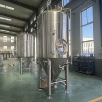 500L 1000L 2000L Voedselveilige 304/316 RVS gejackete conische bierfermentatietank voor drankenverwerking