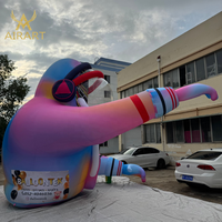 Ballon gonflable de 4,5 m en forme d'astronaute coloré pour la décoration de fête de festival de musique DJ