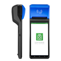 Terminal POS Portátil Android 12, 3GB+16GB, NFC, Escáner de Código de Barras 2D, Impresora de Recibos para Tiendas Minoristas y Restaurantes, Enchufe para EE. UU., UE, AU, Reino Unido