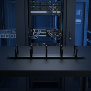 Organizador de Cables con Gancho para Montaje en Rack de Aluminio de 19 Pulgadas Amp Connect con Soporte, Panel de Gestión de Cables Horizontal - Product Image 3