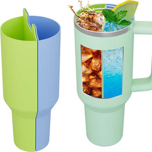 New 2-in-1 Cup Dividers for 40oz Tumbler, Dual Drink Silicone Liner Compatible with Cup 40 oz - Product Image 1
