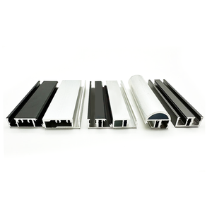 Tối Giản Nhôm Tủ Cửa Khung Cửa Tủ Với <span class=keywords><strong>LED</strong></span> Kính Kệ Tủ Quần Áo Cửa Trượt Nhôm Hồ Sơ Cho Các Cửa Sổ - Product Image 3