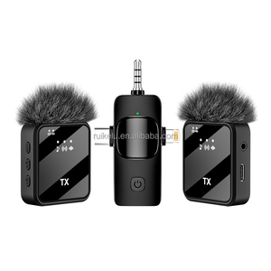 Micrófono Lavalier Inalámbrico F11 2 en 1 con Reducción de Ruido DSP y Estuche de Carga para Transmisión en Vivo/Estudio/Vlog, Micrófono con <span class=keywords><strong>Clip</strong></span> para Cuello - Product Image 1
