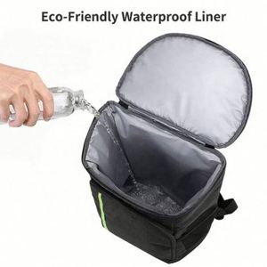 Mochila de Picnic Impermeable, Reutilizable, de Gran Capacidad, Negra, Aislada, con Logotipo Personalizado Impreso, Venta al Por Mayor - Product Image 4