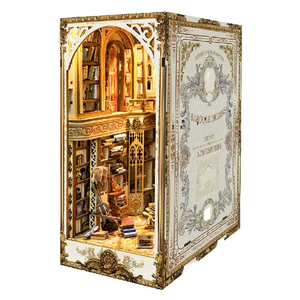 Hamaileon SQ21 DIY <span class=keywords><strong>Baroque</strong></span> Dreams pour kit de niche à livres 3D, puzzle miniature, serre-livres artisanal en MDF et PE - Product Image 1