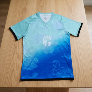 Conjunto de Camiseta de Fútbol para Adultos de Alta Calidad, Personalizada con Sublimación, Cuello en V, Manga Corta, Poliéster/Nailon, Secado Rápido y Transpirable - Product Image 3