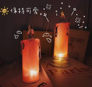 Bougie LED irisée de luxe, sans flamme, à piles, cadeau, décoration de maison, mariage, bougie pilier électrique, bougie ciel étoilé unique - Product Image 6